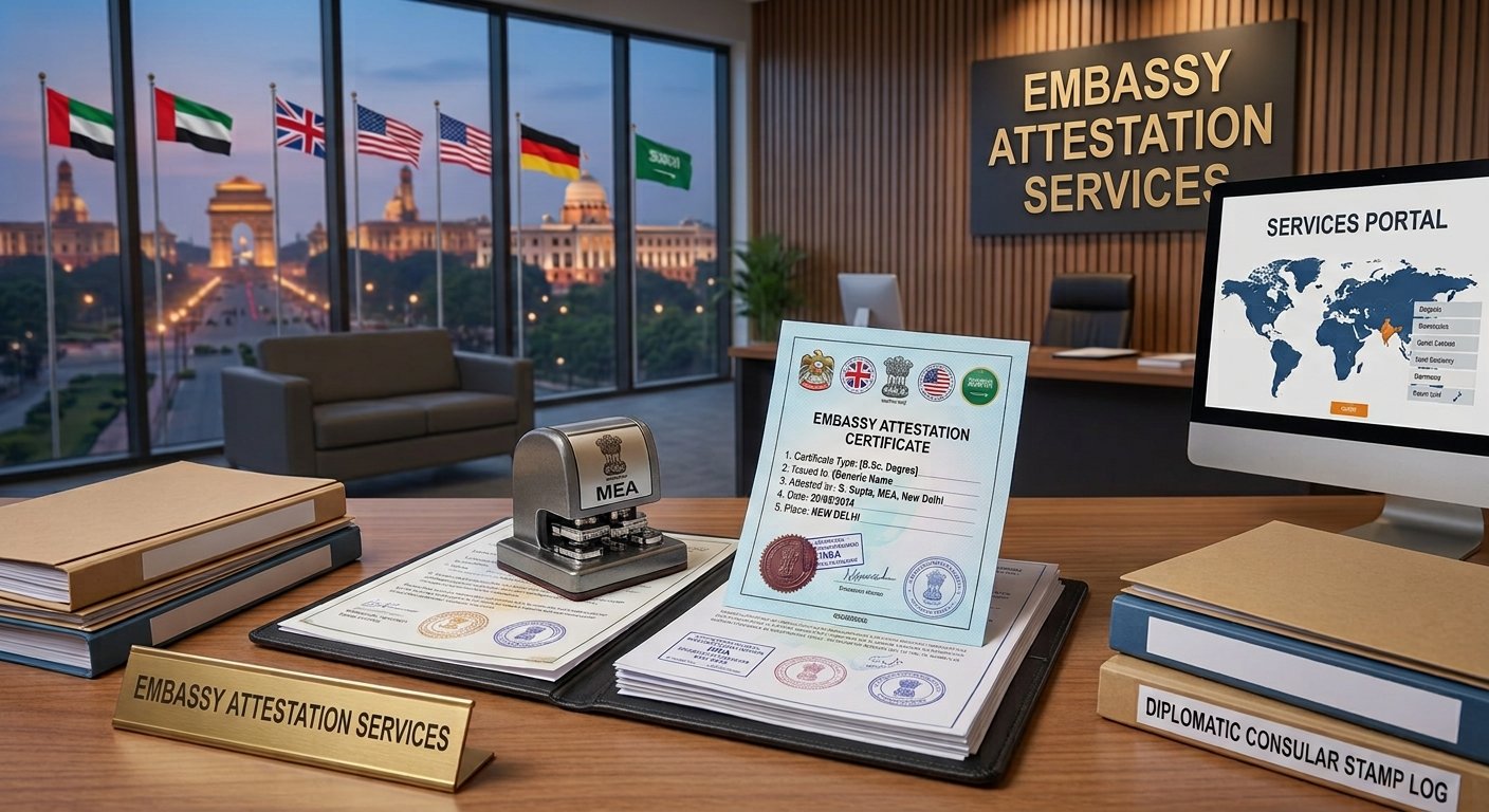 Embassy Attestation Services - Fast and Reliable Document Attestation and Legalization in India