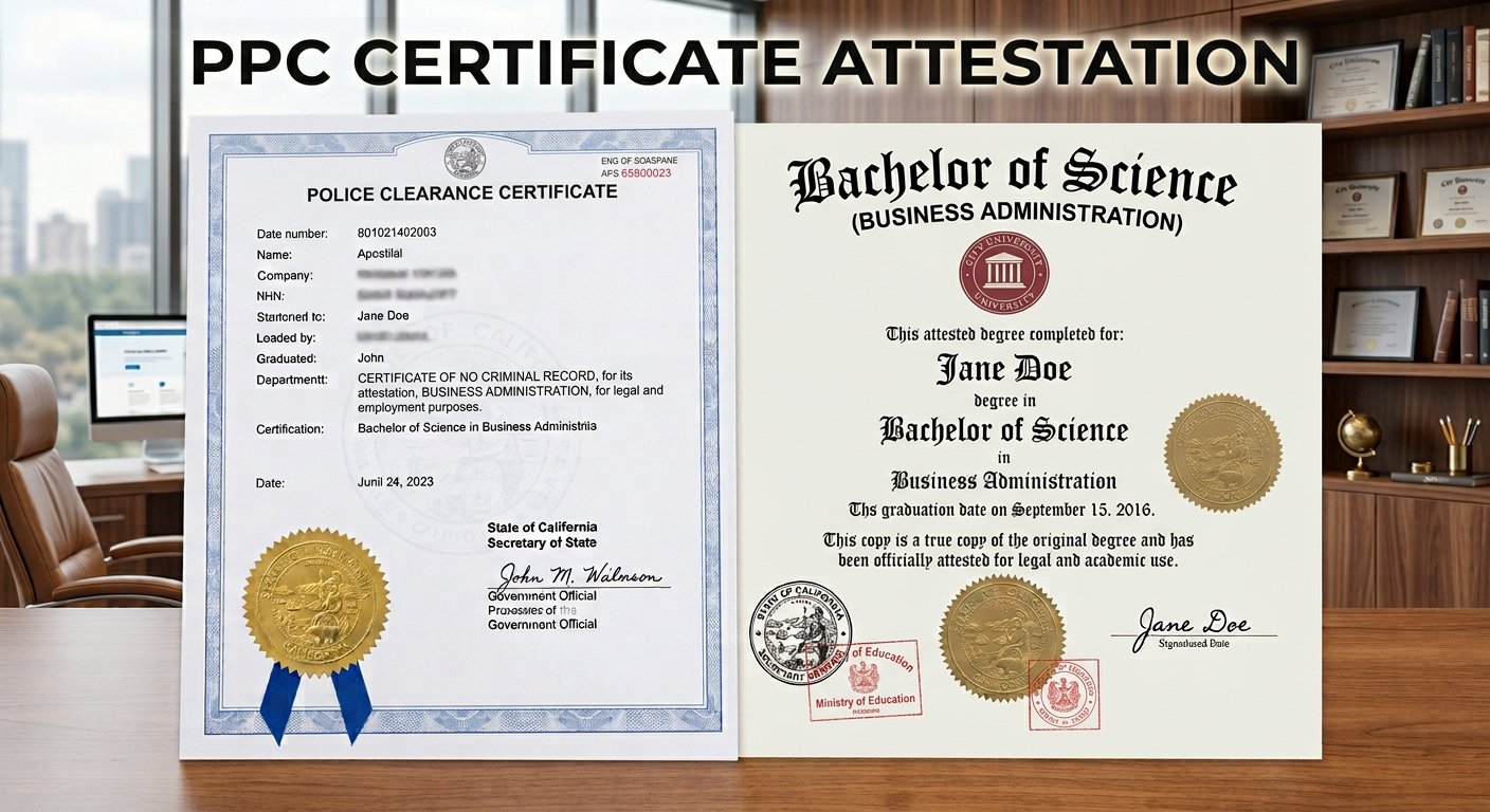 PCC Certificate Attestation - Fast and Reliable Document Attestation and Legalization in India